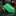 Green Abstract Wave Necktie | Modern Motion with Bold Color