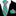 Green, White & Black Striped Necktie with Houndstooth Pattern
