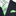 Green plaid tie and pocket square with a black suit jacket