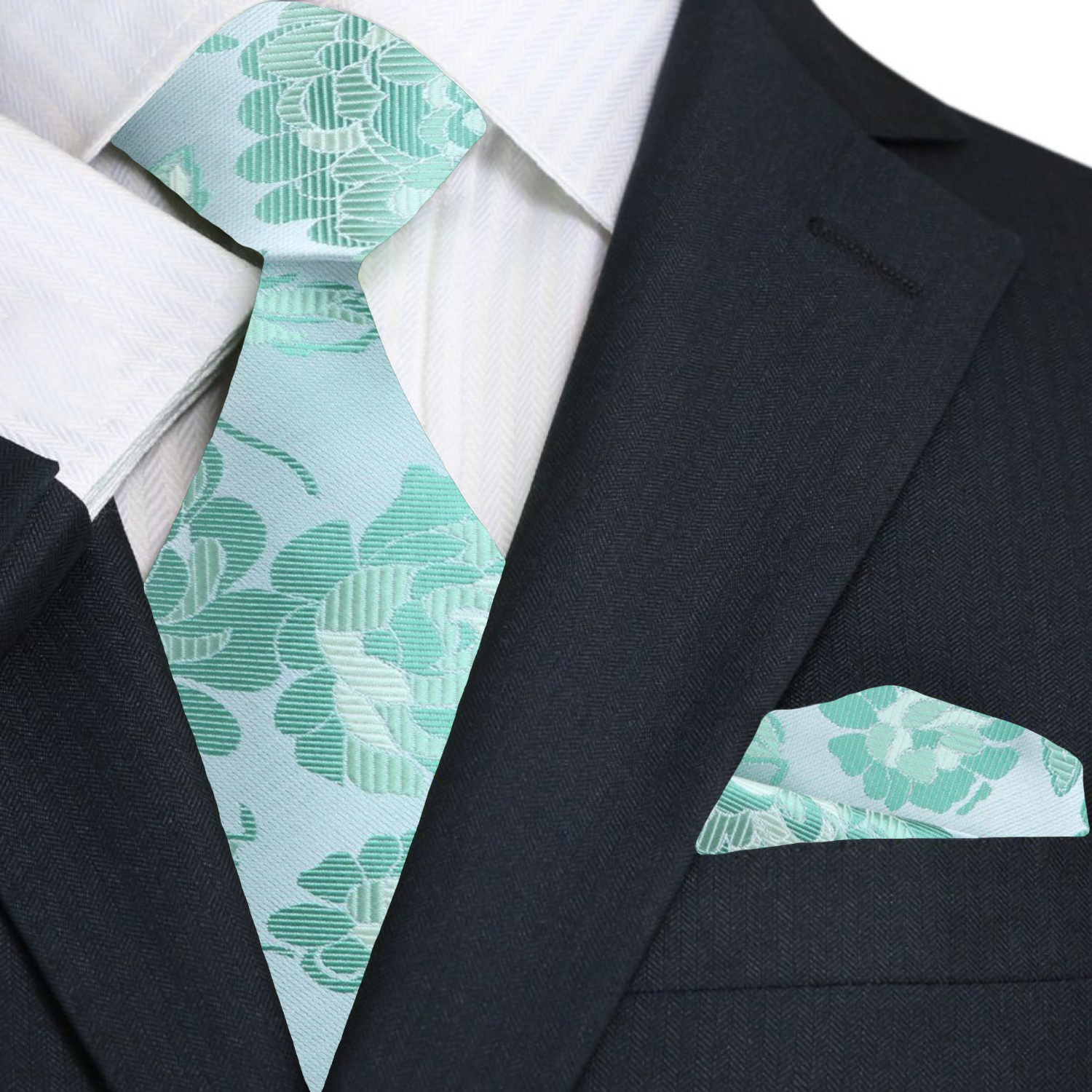 Large Floral Necktie | Sangria, Burgundy, Rosewater, Pistachio or Light Blue