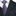 A Silver, White, Blue Geometric Pattern Necktie With Matching Pocket Square||Grey