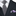 Grey Black Purple Geometric Tie and Purple Plaid Square