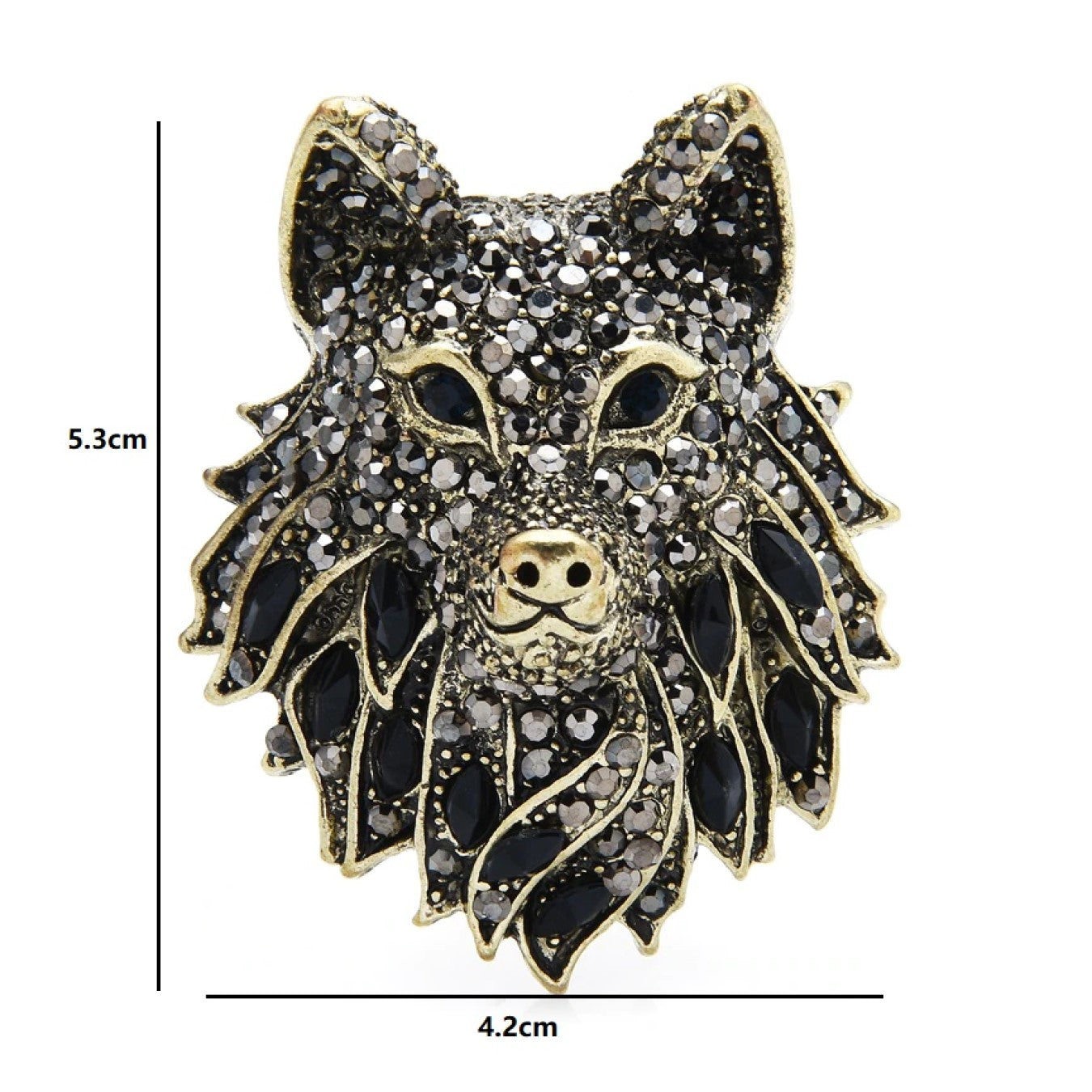 Grey Wolf Lapel Pin