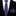 thin purple polka patterned tie and matching Square on man