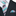 Premium Light Grey, Silver, Orbit Purple, Blue Fury Stripe Tie and Square  