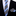 Thin Grey, Blue, White Stripe Necktie and Matching Square