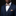 Man wearing a navy suit with a patterned bow tie and pocket square on a black background