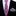 Thin Pink patterned tie and silver square