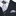 Grey and Black paisley Tie and Square