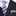 Premium Grey, Purple Stripe Tie and Pocket Square