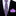 Thin Grey, Purple Plaid Tie and Square