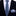 Thin Tie: Blue Chevrons Tie and Accenting Grey and Blue Plaid Square
