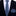 Thin Tie: Blue Chevrons Tie and Matching Square