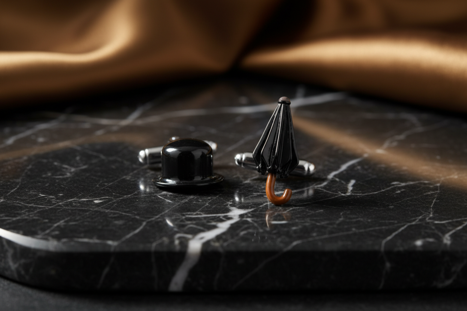 View 3 Hat and Umbrella Cuff-links