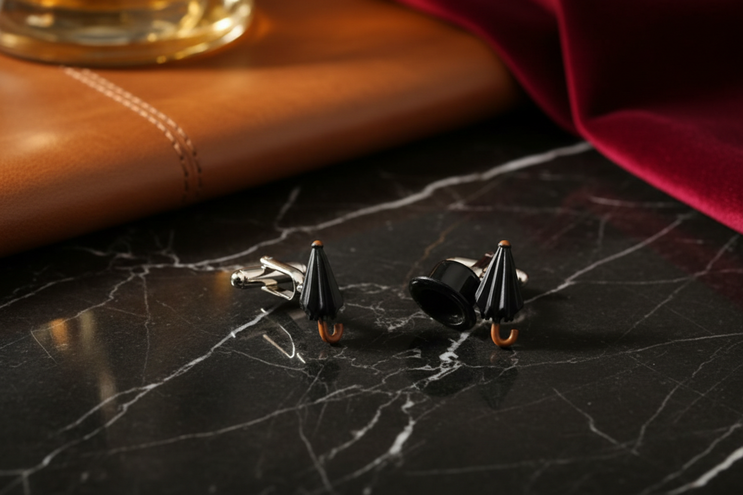 View 4 Hat and Umbrella Cuff-links