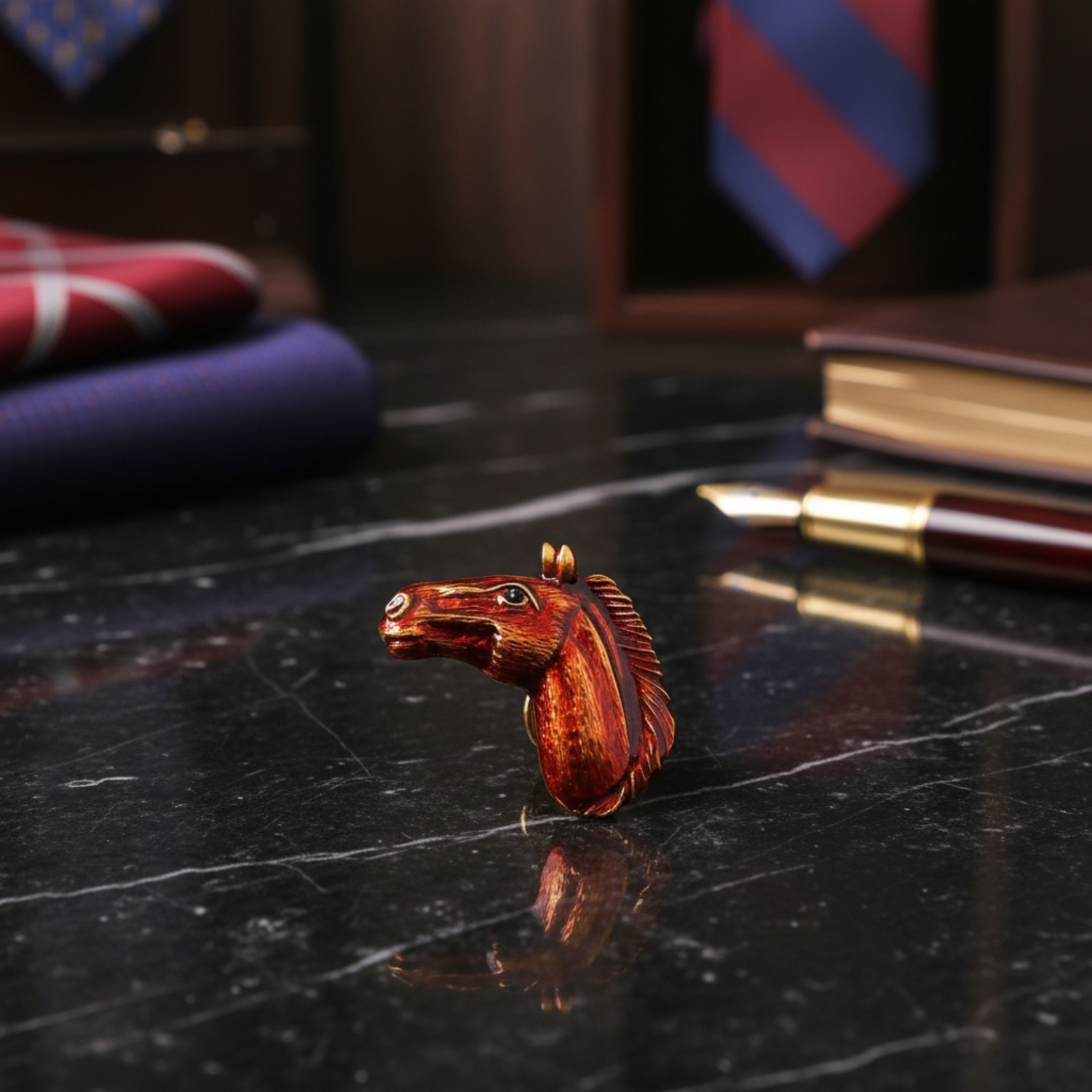 Horse Head Lapel Pin