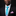 Man wearing a black suit with a blue tie and pink pocket square on a black background