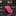 A rolled-up bright pink necktie with a subtle textured herringbone pattern, displayed on a clean white background.