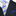 Main  blue and yellow striped tie with blue square