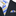 Main: blue and yellow striped tie and pocket square