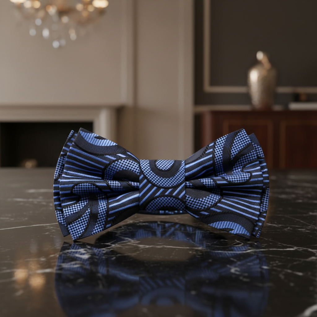 Light Blue Pre Tied Bow Tie