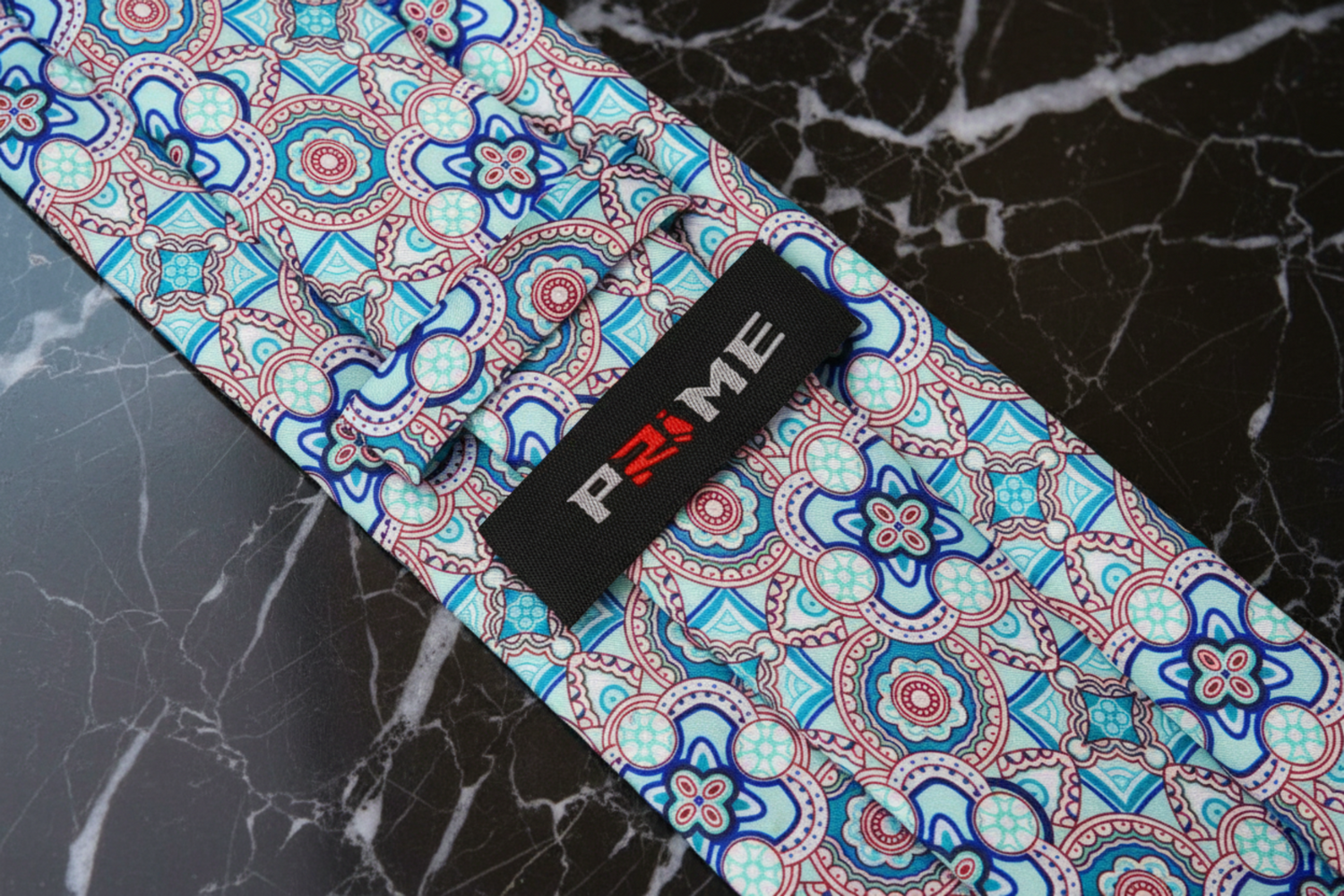 Light Blue Mosaic Necktie Keep