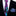 Thin Tie: Light Blue, Purple Ink Blot Necktie and Light Blue, Blue Pocket Square