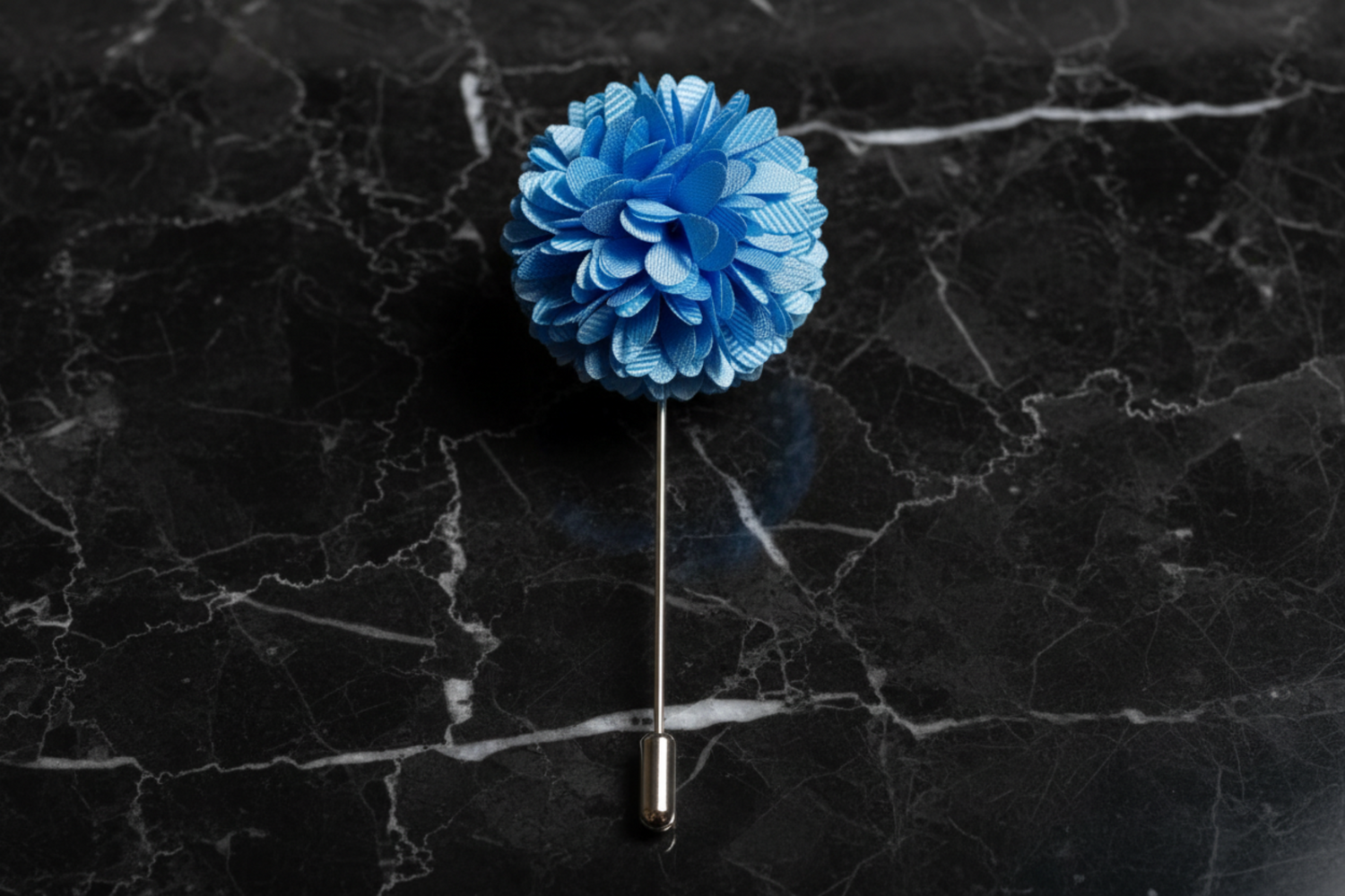 Light Blue Blossom Lapel Pin
