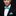 Light Blue with Yellow and Orange Dot Bow Tie and Square on Man