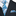 Blue, White Paisley necktie and Square