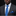 Man wearing a gray suit with a blue tie and pocket square on a black background