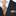 Golden Brown, Black, White, Red Plaid Tie and Black with Square
