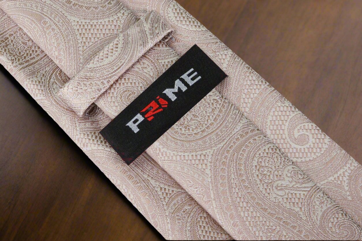 Light Brown Paisley Necktie Keep