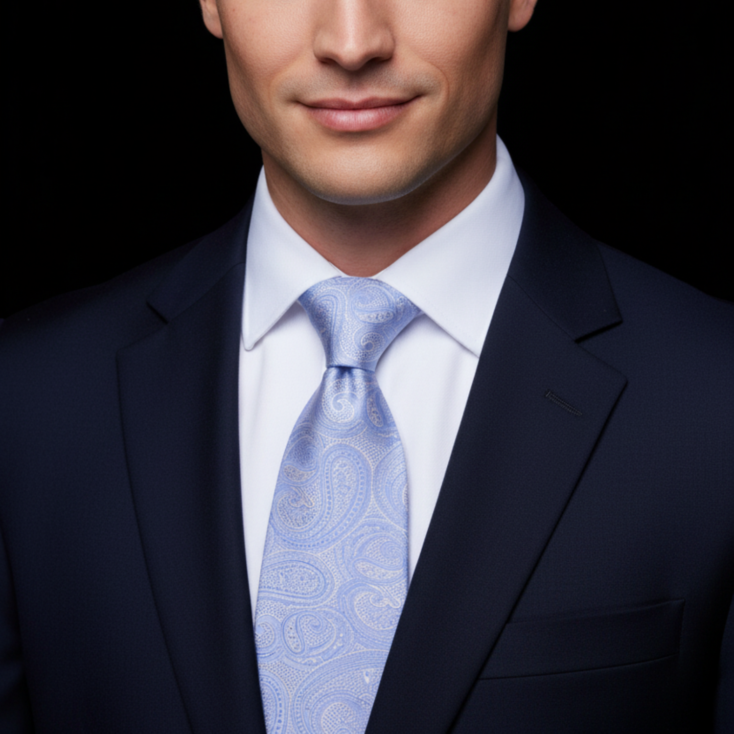 Light Lavender Tonal Paisley Necktie