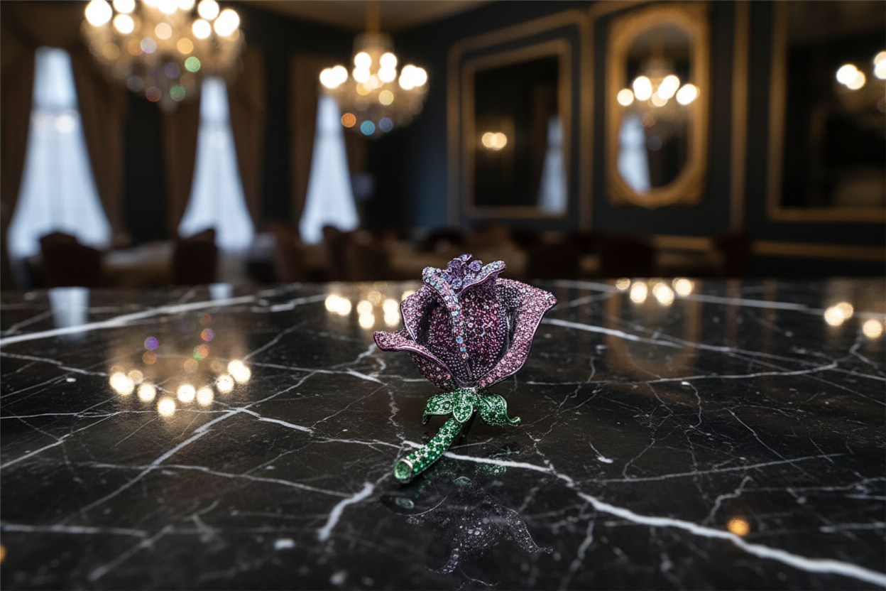 Light Pink Rose Lapel Pin
