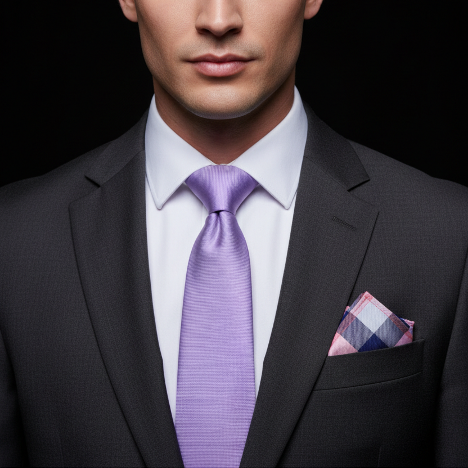 Solid Soft Purple Necktie