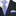 Light Silver, Dark Blue Diamonds Necktie and Square