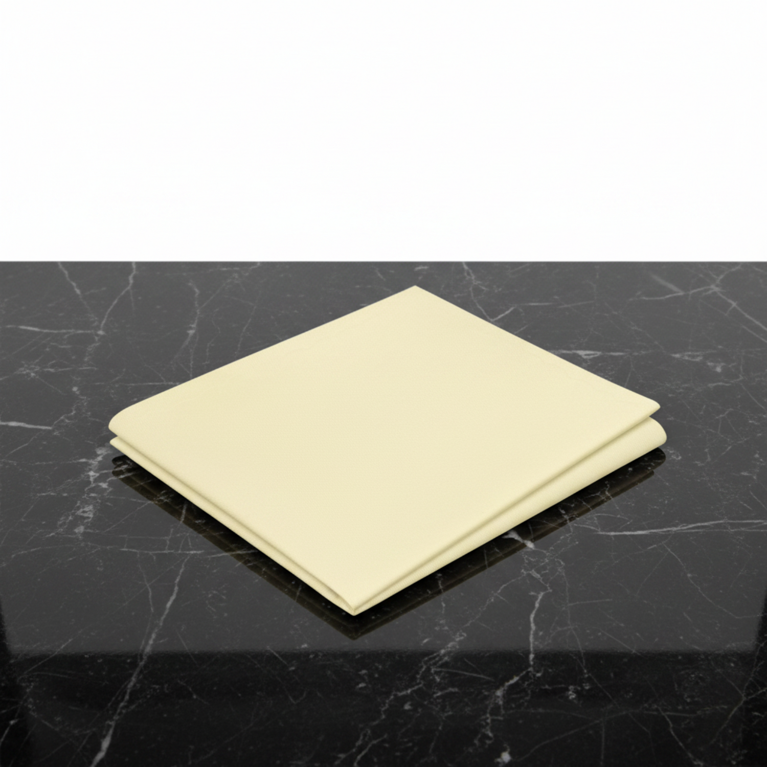Pale Yellow Solid Pocket Square for Suits and Blazers
