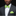 Man wearing a gray suit with a green bow tie and pocket square on a black background
