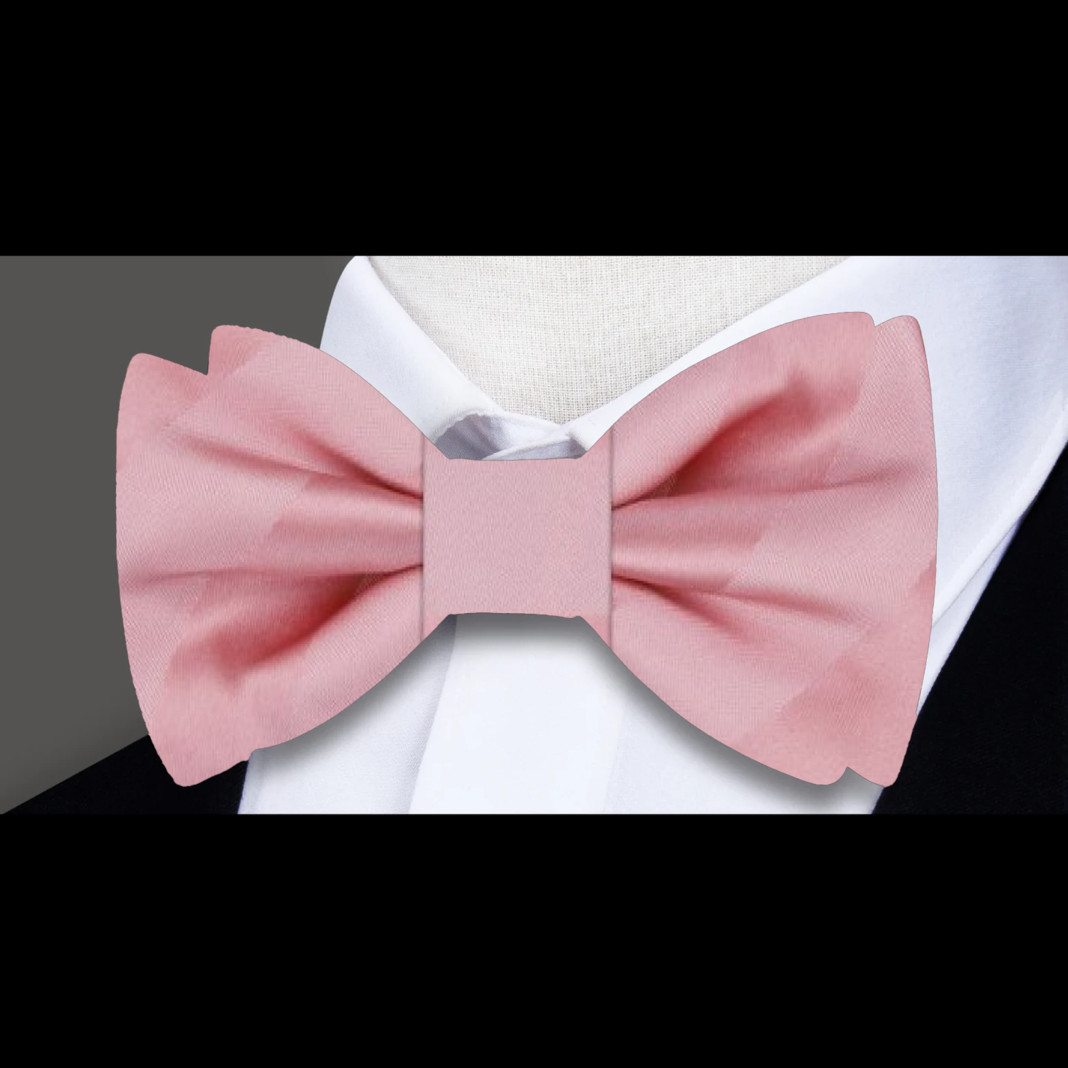 Mauve Block Stripe Bow Tie