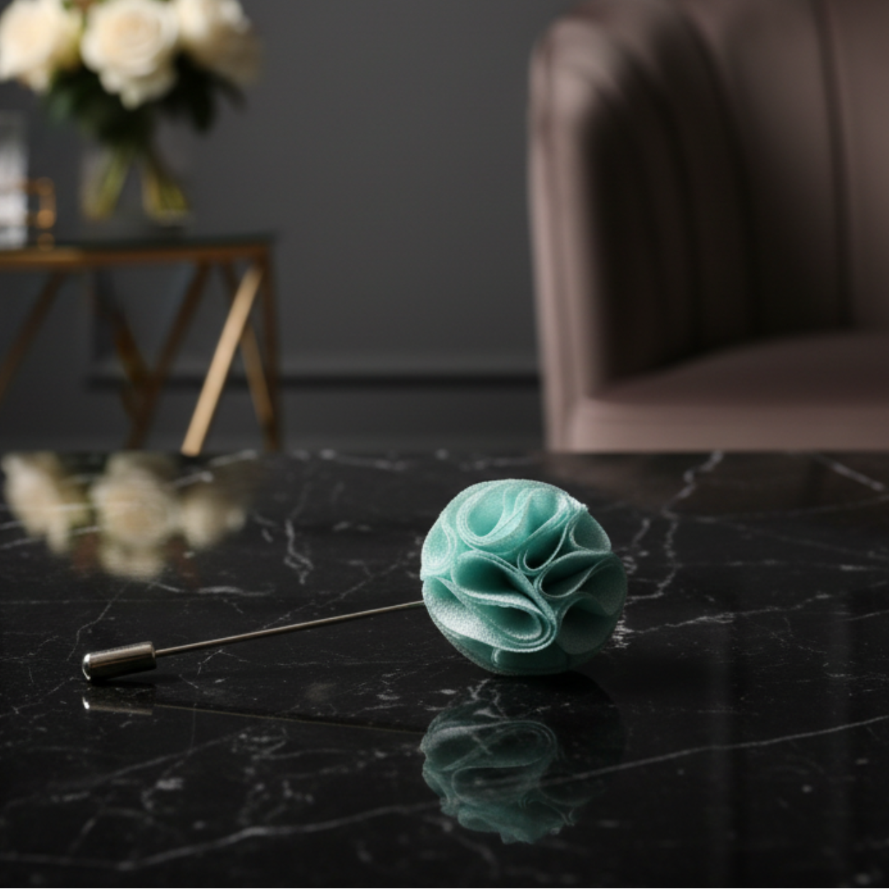 Mint Lapel Flower