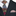 Colorful patterned tie and accenting pocket square on a suit jacket