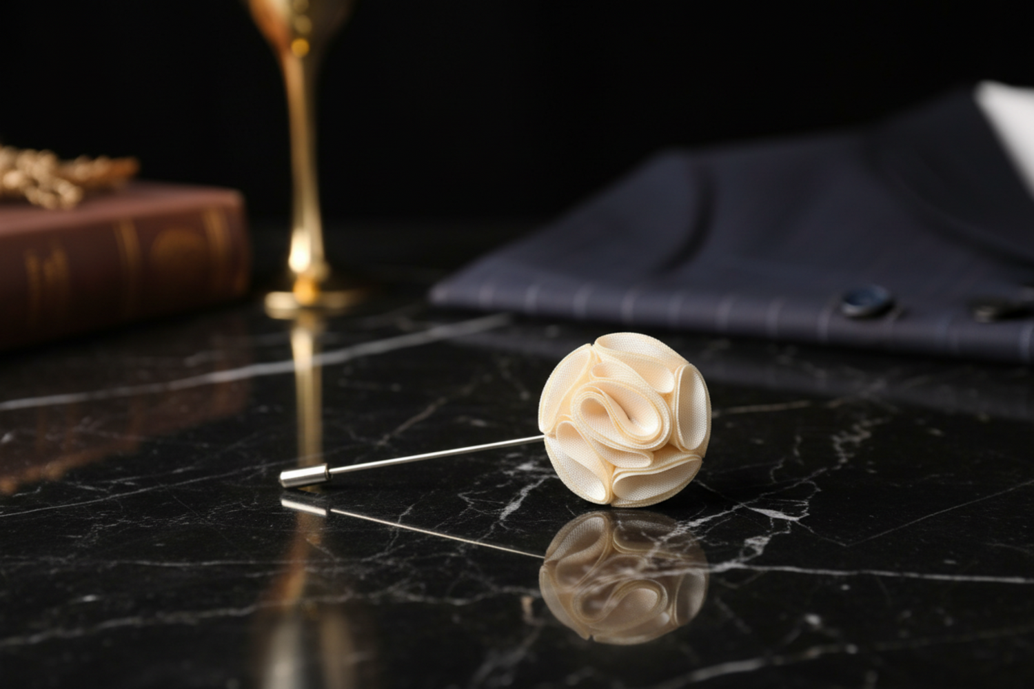 Off White Pineapple Lapel Pin