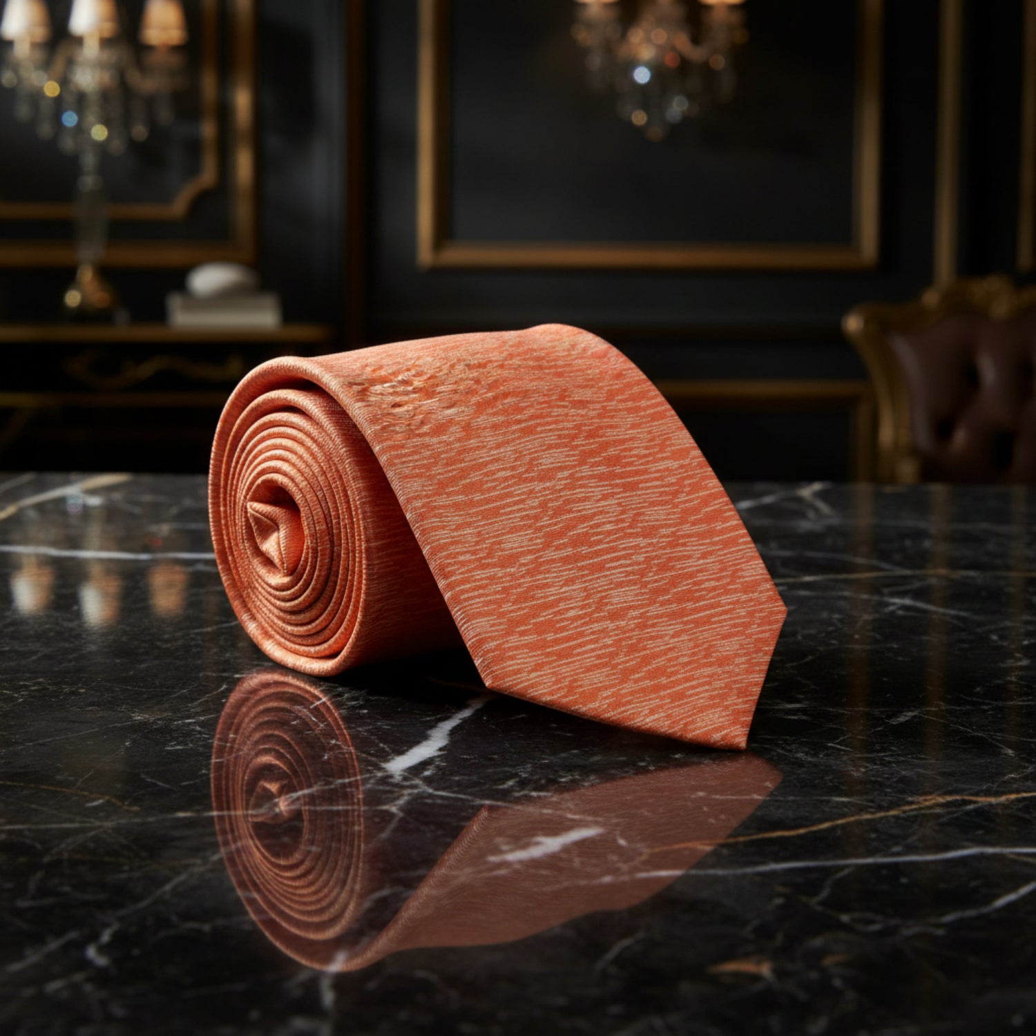 Orange Necktie 
