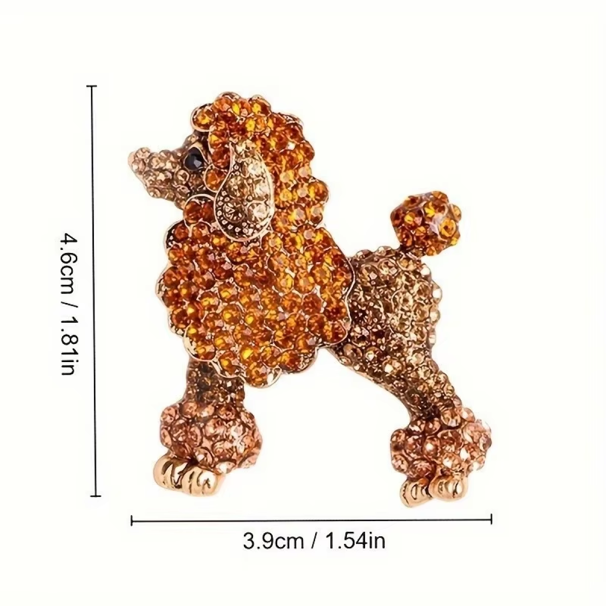 1.8 inches and 1.54 inches dimensions lapel pin