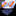 Light Blue and Orange Stripe Bow Tie and Blue Geometric Square