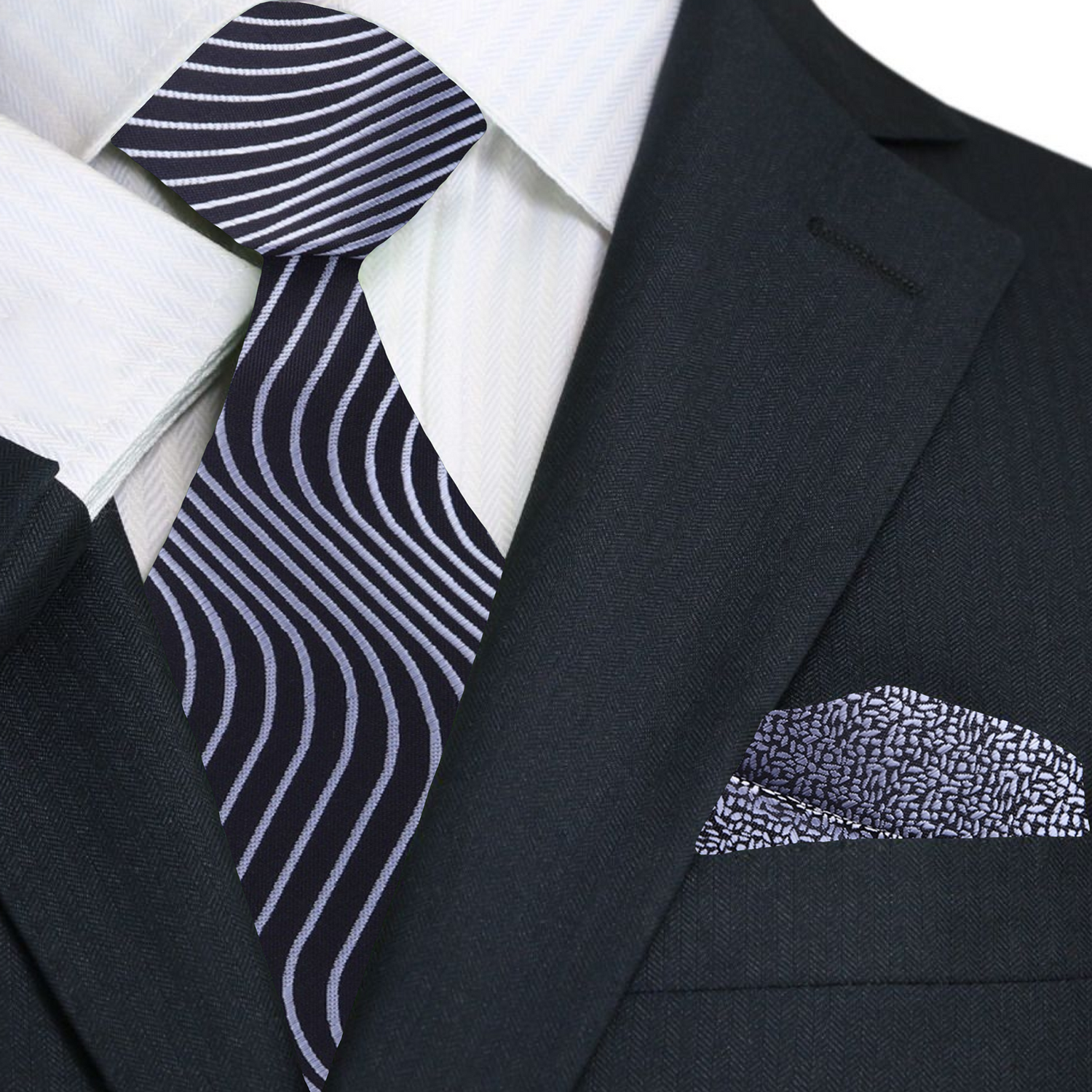 Black, Grey Lines with Accenting Square
