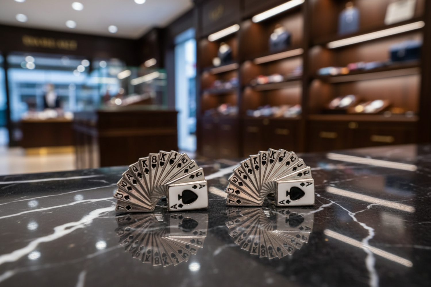 front and back of cufflinks