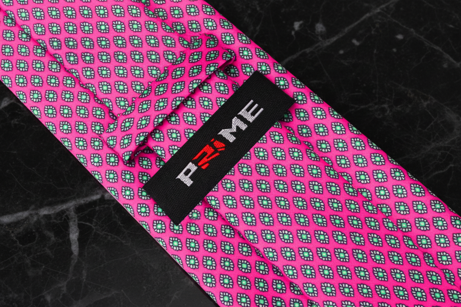 Pink Medallions Necktie Keep