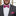 Pink Paisley Bow Tie and Square on man